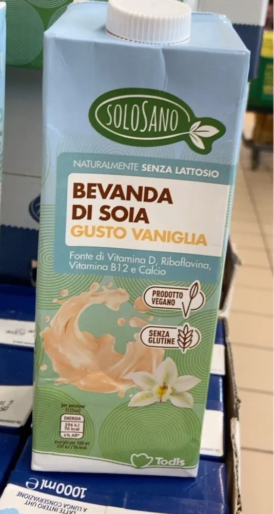 Bevanda di soia vaniglia