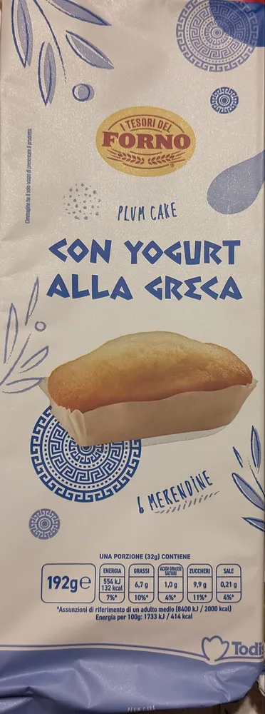 Plum cake con yogurt alla greca