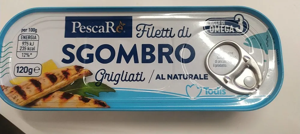 Filetti di sgombro grigliati al naturale