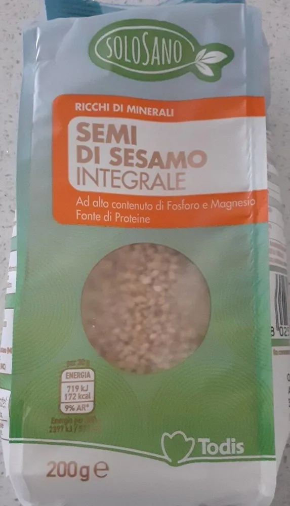 Semi di sesamo integrale