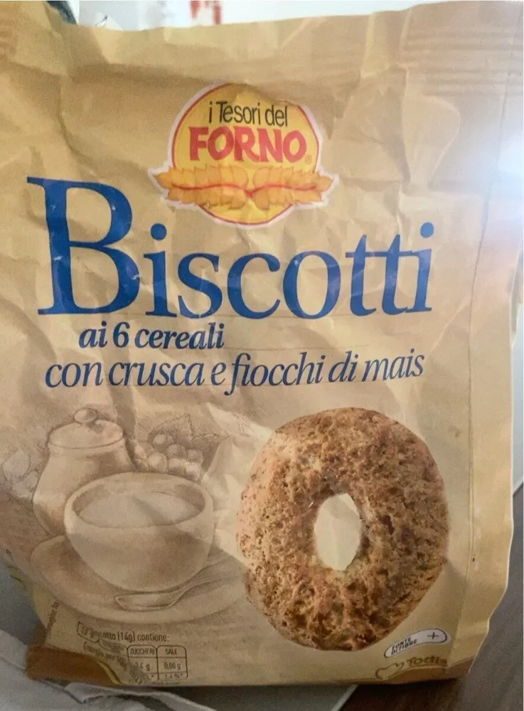 Biscotti ai 6 cereali con crusca e fiocchi di mais