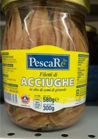 Filetti di acciughe in olio di girasole
