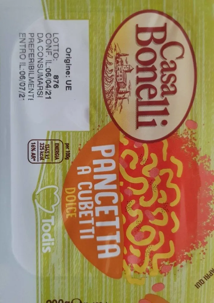 Pancetta dolce a cubetti