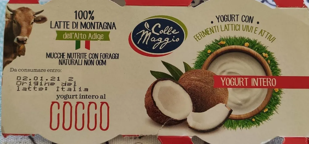 Yogurt intero al cocco