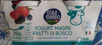 Yogurt con fermenti lattici vivi ai frutti di bosco