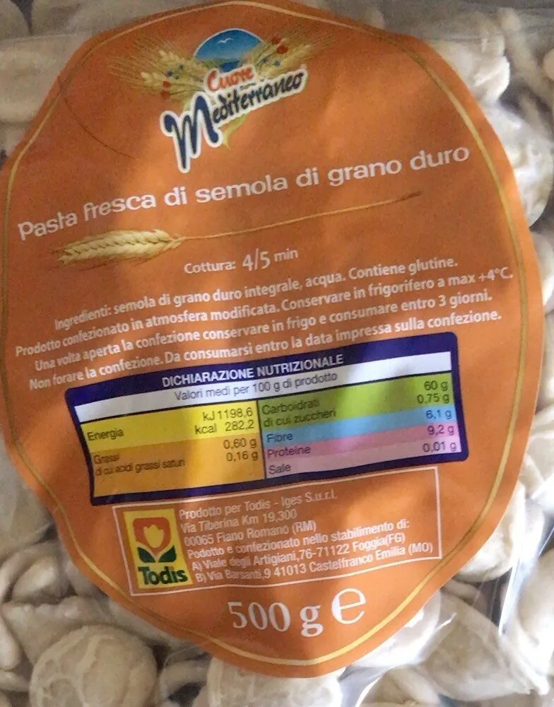Pasta fresca di semola grano duro