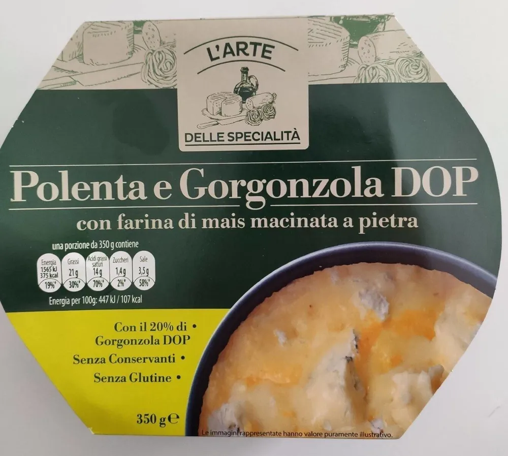 Polenta e gorgonzola DOP