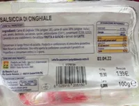Salsiccia di cinghiale
