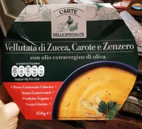 Vellutata di zucca, carote e zenzero