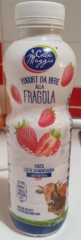 Yogurt da bere alla fragola
