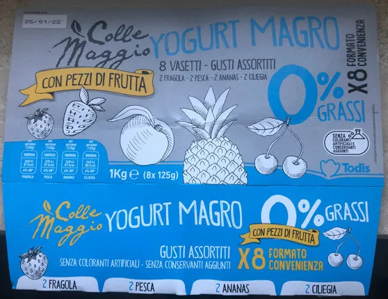 Yogurt magro alla frutta
