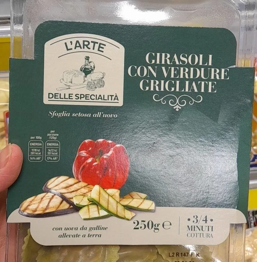 Girasoli con verdure grigliate