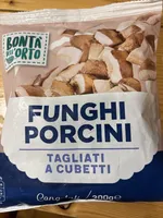 Funghi porcini tagliati a cubetti congelati