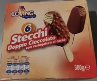 Stecchi doppio cioccolato con variegatura al cacao