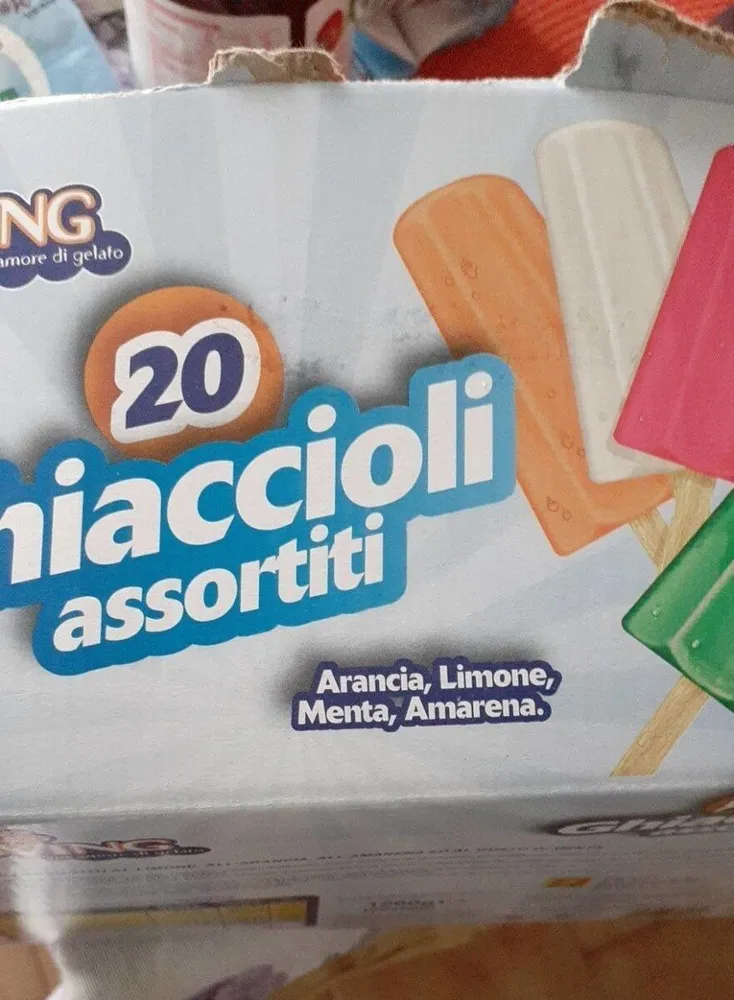 Ghiaccioli assortiti