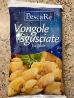 Vongole del pacifico sguaciate e surgelate