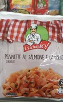 Pennette al salmone e gamberetti