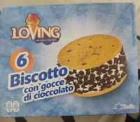 Biscotto con gocce di cioccolato