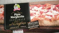 Pizza Margherita integrale al tagliere