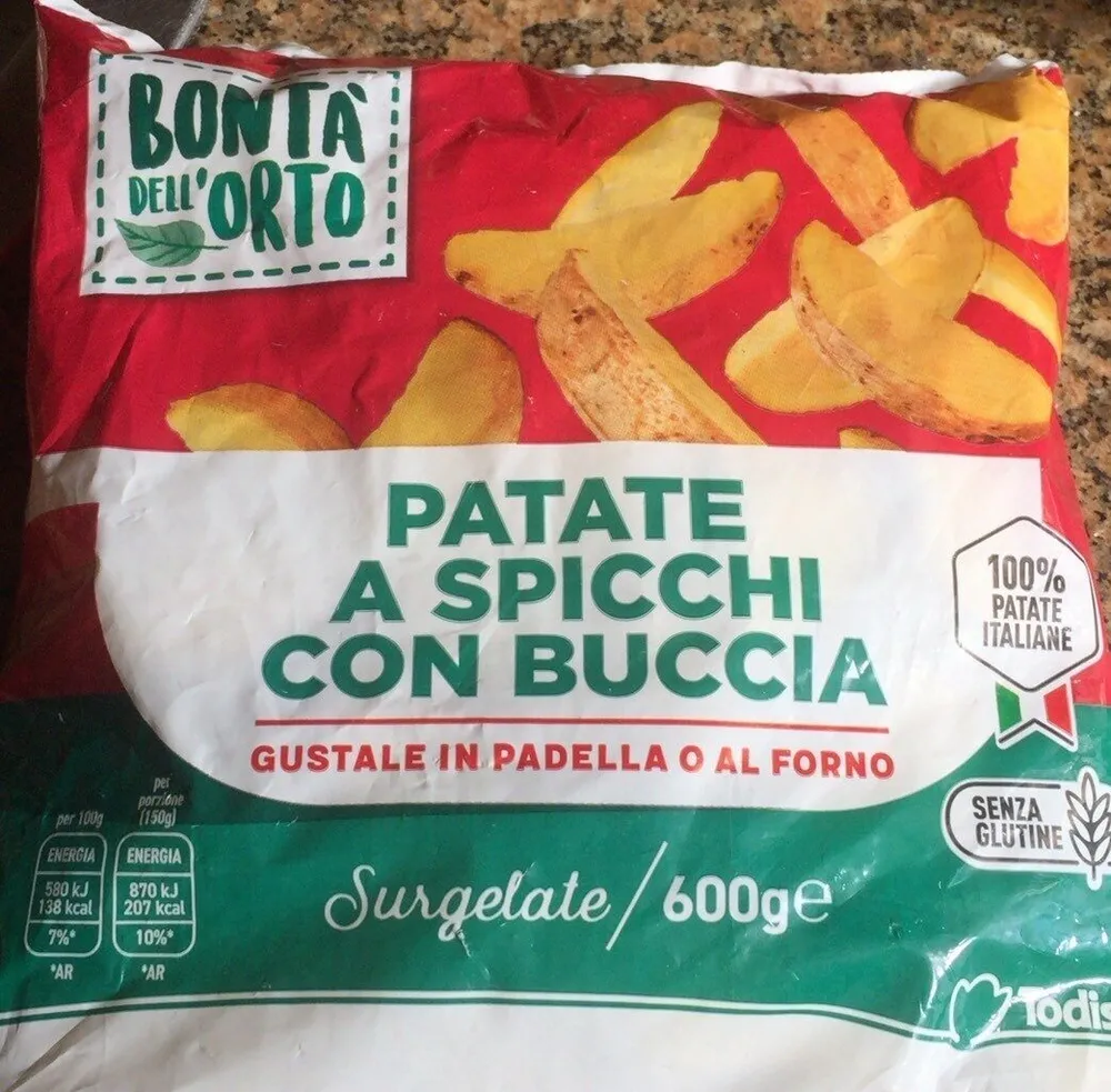 Patate a spicchi con buccia