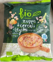 Bio zuppa di cereali e legumi surgelata