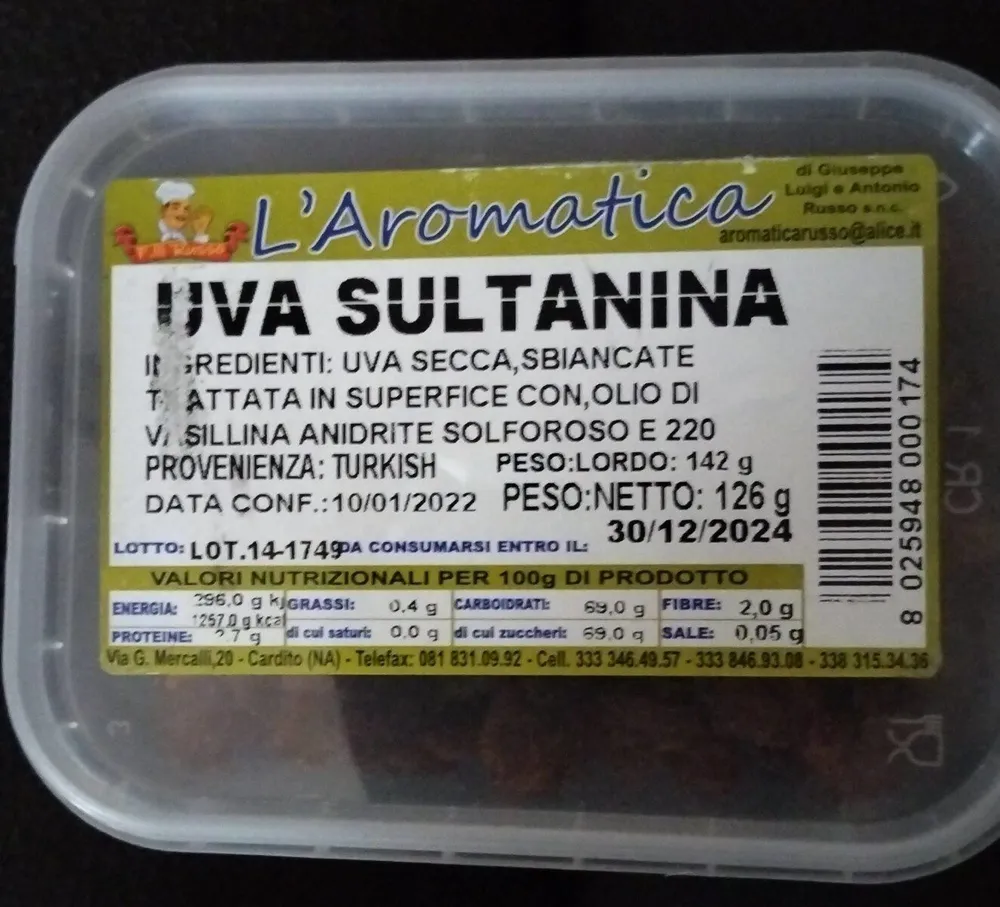Uva sultanina
