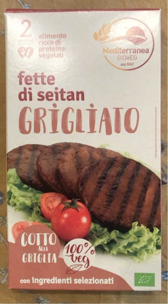 Fette di seitan grigliato