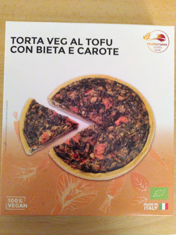 TORTA VEG AL TOFU CON BIETA E CAROTE
