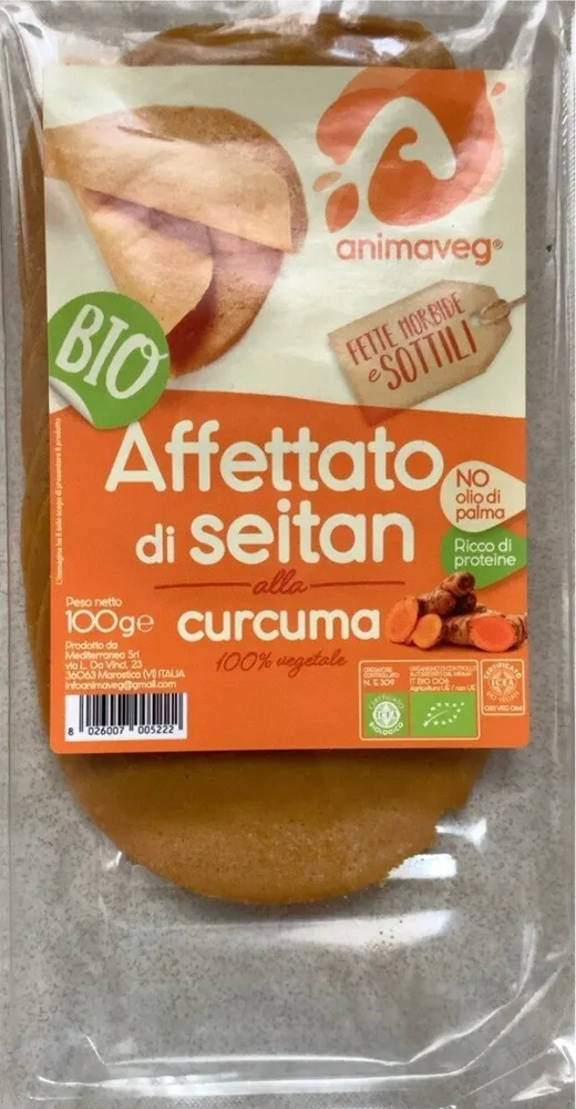 affettato di seitan alla curcuma