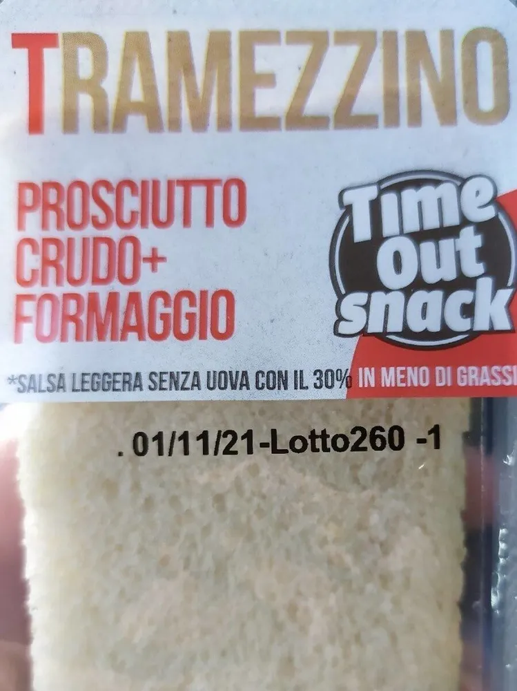 Tramezzino prosciutto crudo+formaggio
