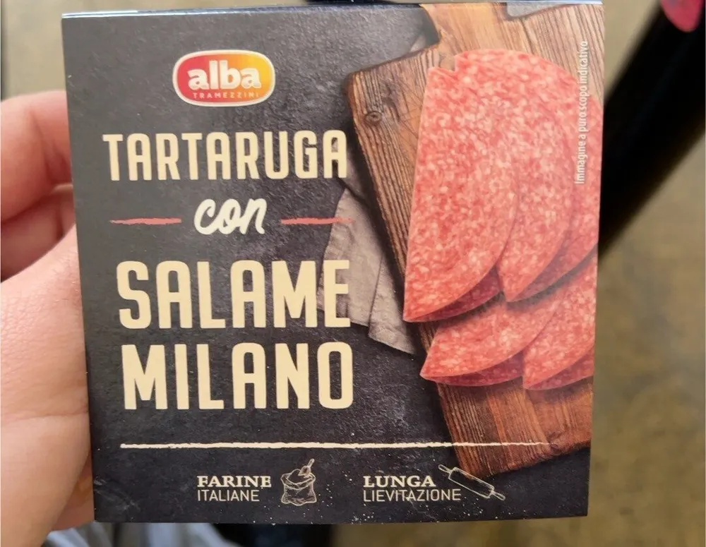 Tartaruga con salame milano