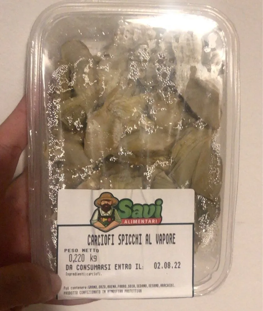 Carciofi a spicchi al vapore