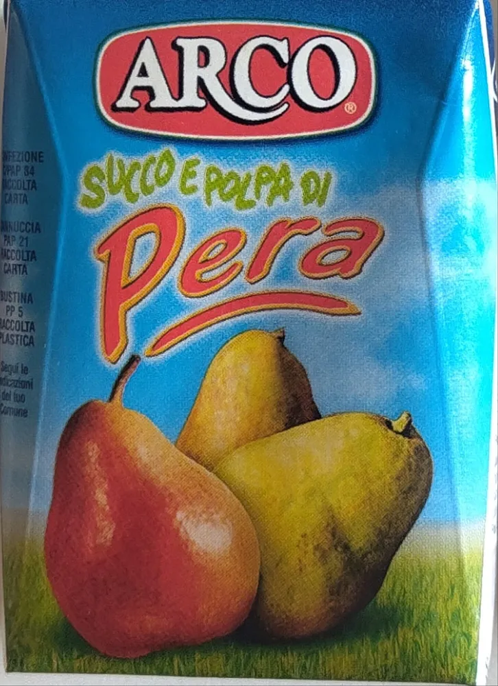 Succo e polpa di pera
