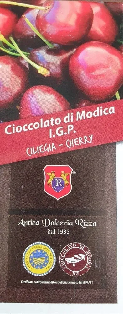 Cioccolato di Modica I.G.P. - Ciliegia - Cherry