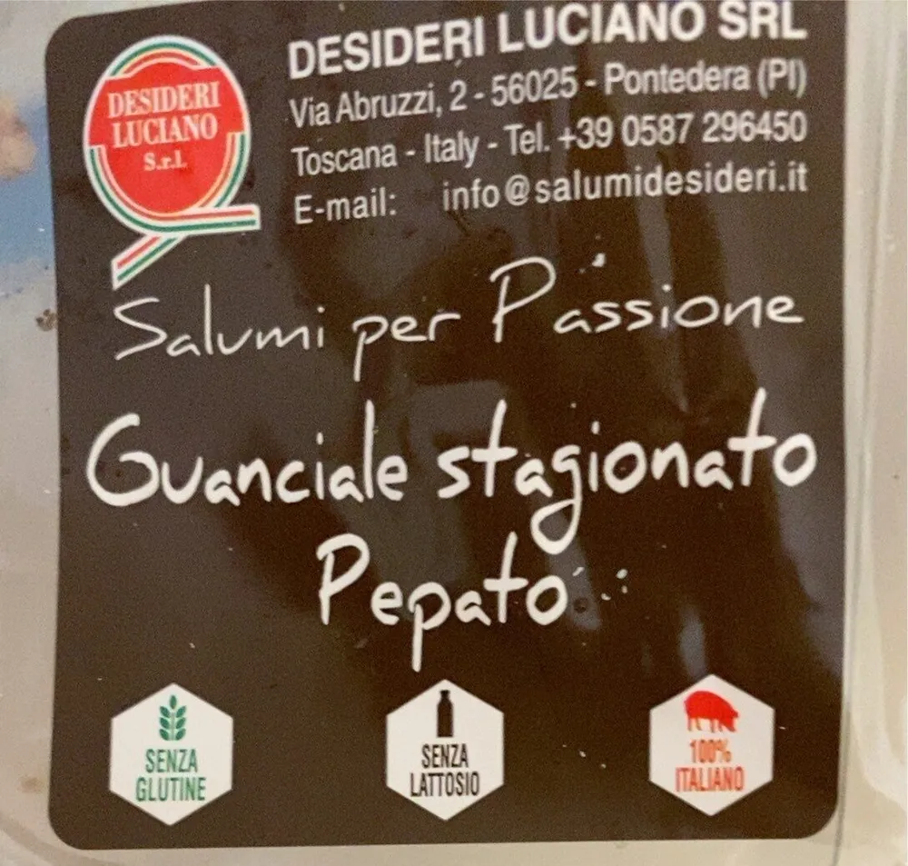 Guanciale stagionato