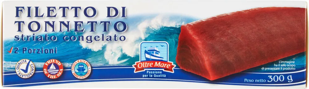 Filetti di tonnetto striato congelato