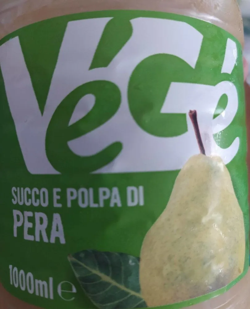 Succo e polpa di pera