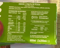 Succo e polpa di pesca