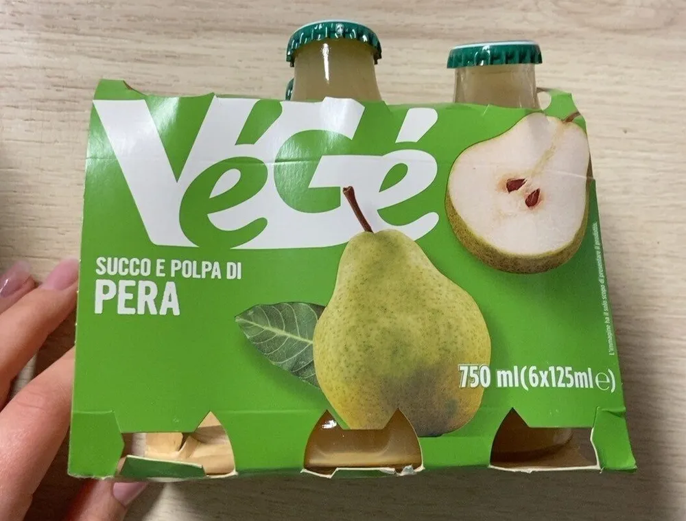 Succo e polpa di pera