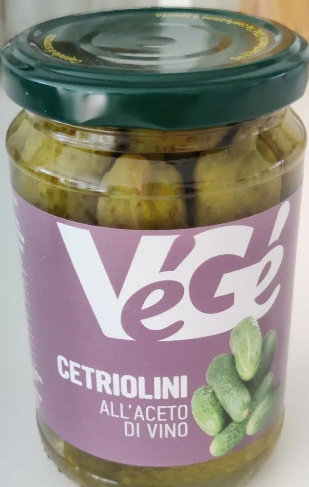 Cetriolini all'aceto di vino
