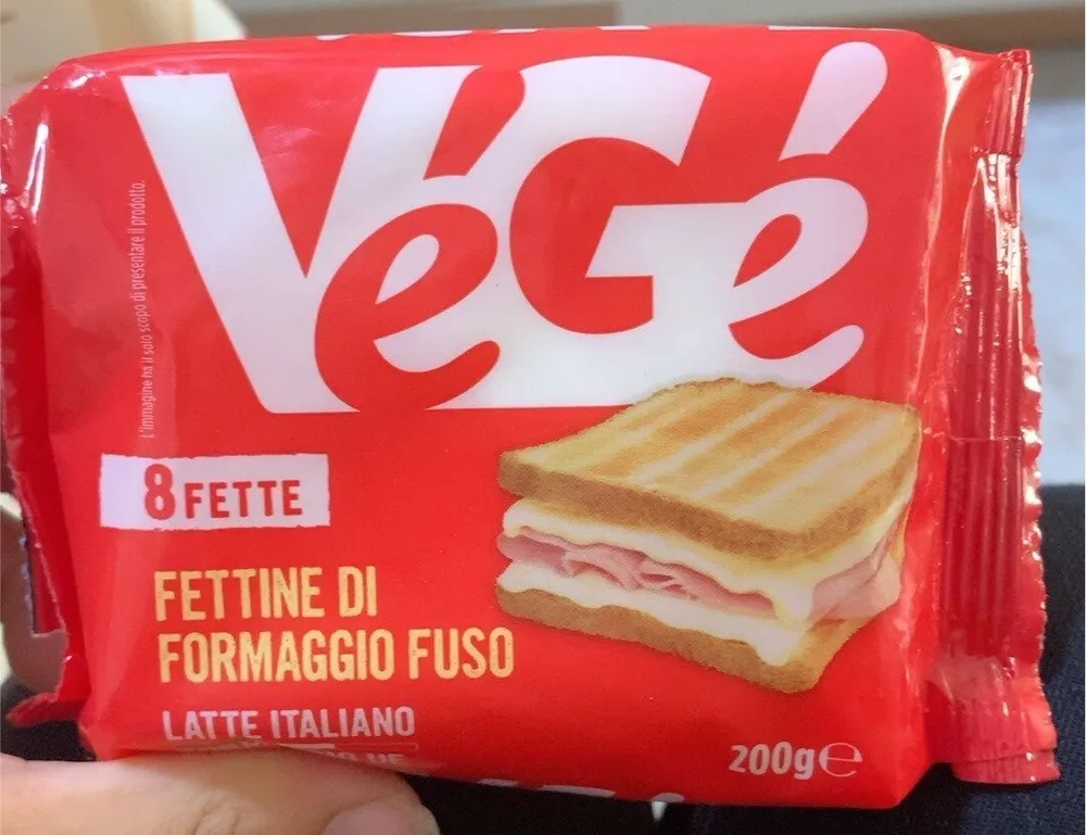 fettine di formaggio fuso