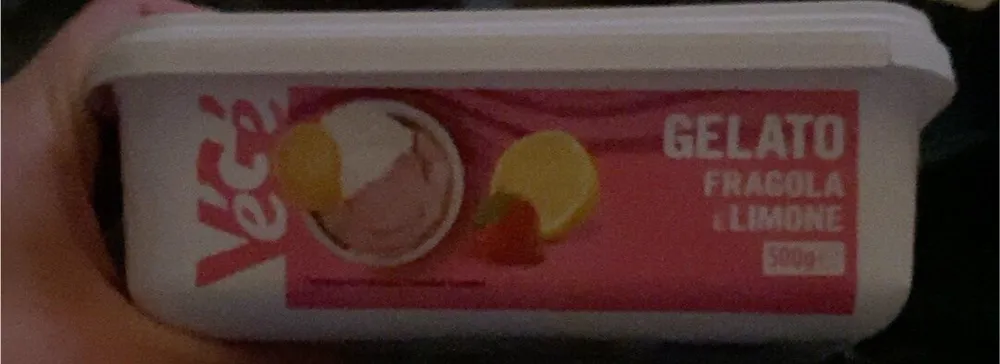 Gelato fragola e limone