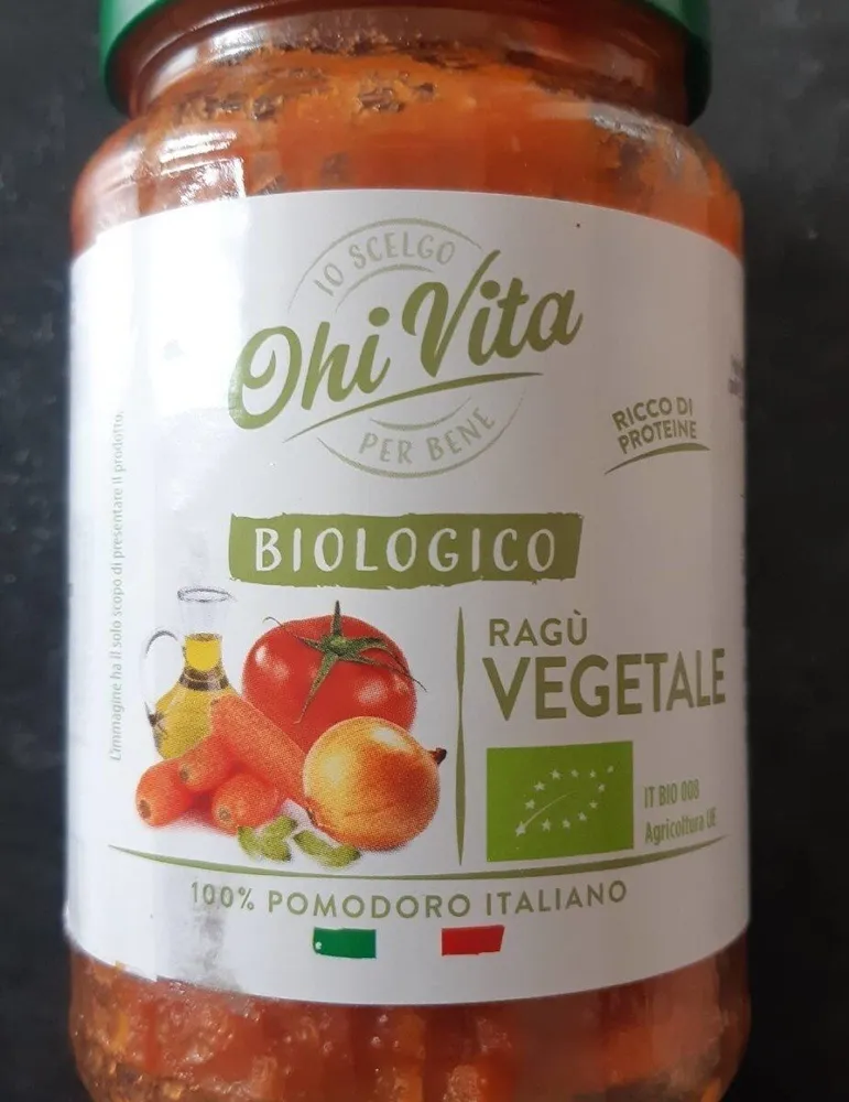 Ragù vegetale biologico