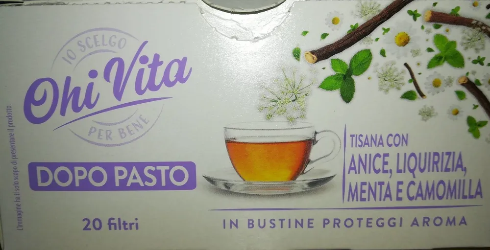 Tisana con Anice, Liquirizia, Menta e Camomilla