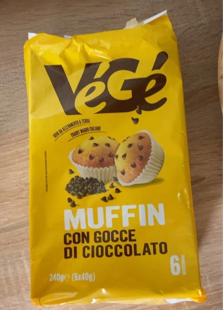 Muffin con gocce di cioccolato