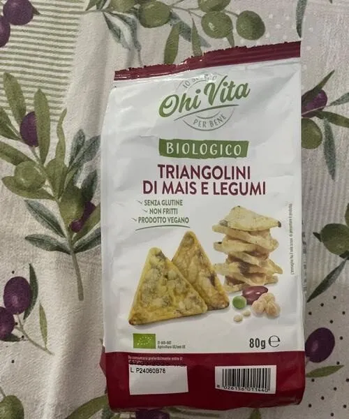 Triangolini di mais e legumi