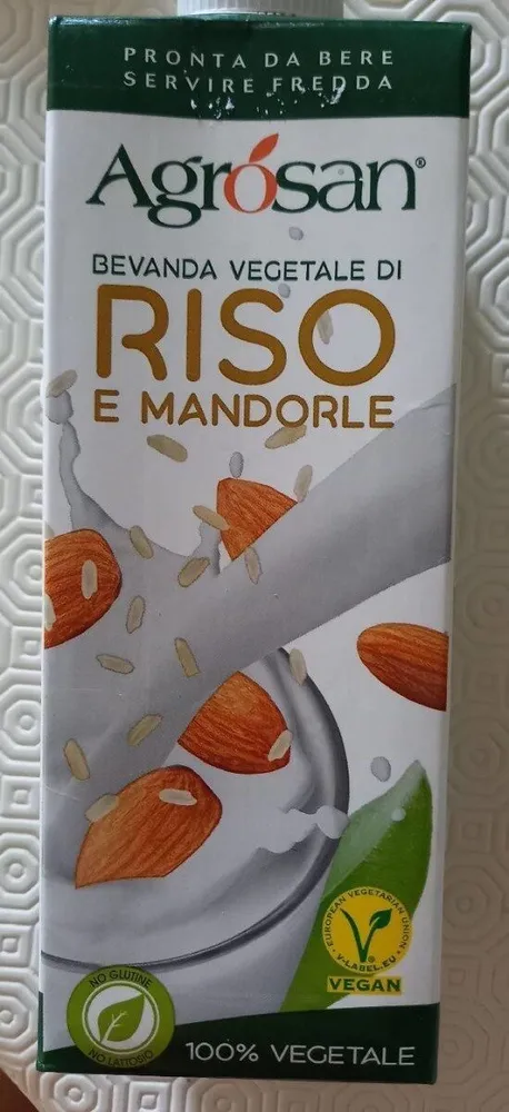 Bevanda vegetale riso e mandorle
