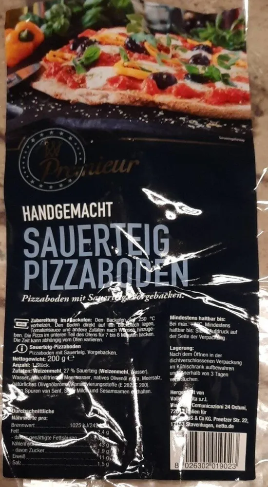 Sauerteig Pizzaboden