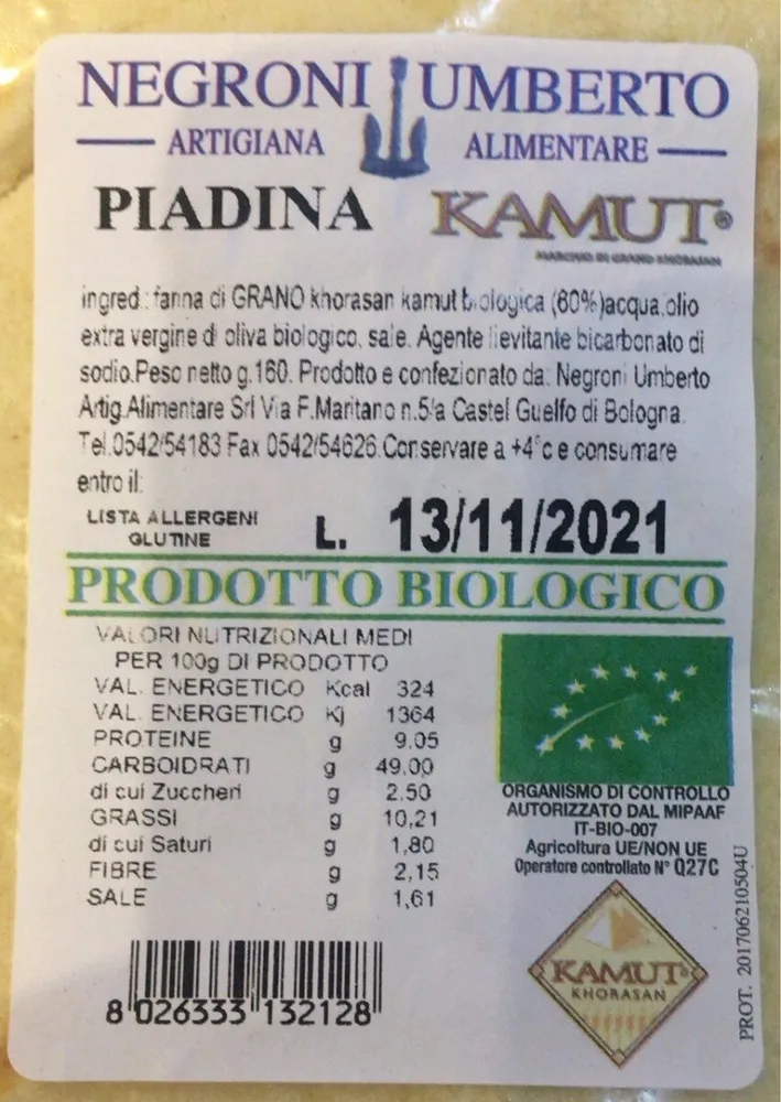 Piadina kamut
