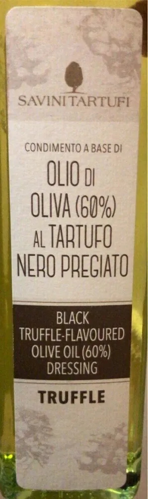 olio di oliva al tartufo nero pregiato